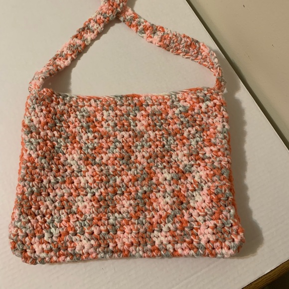 Crossbody Bag Crocheted Handmade - Picture 6 of 16